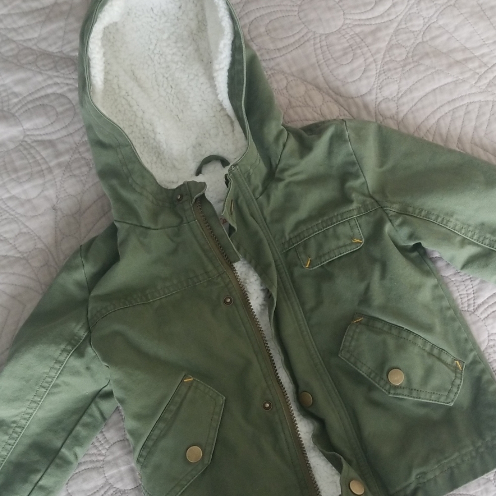 Toddler sherpa lined jacket